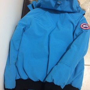 Blue Canada goose women’s bomber jacket